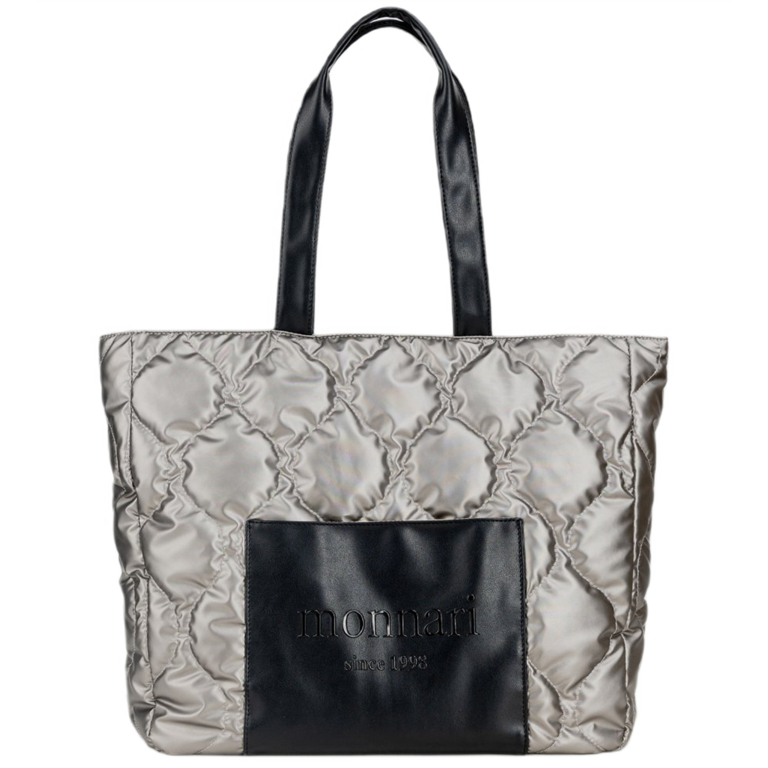 Monnari Dámská nákupní taška přes rameno Velká prošívaná eko kůže Premium