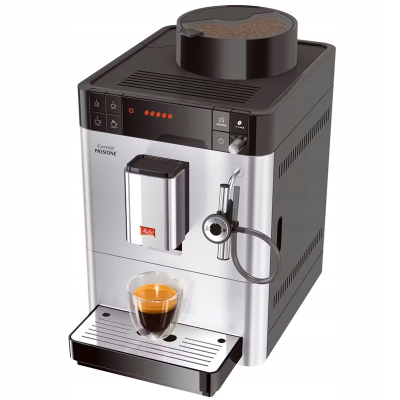 Kávovar na espresso Melitta F53/0-101 automatický 1400 W strieborný 1,2 l