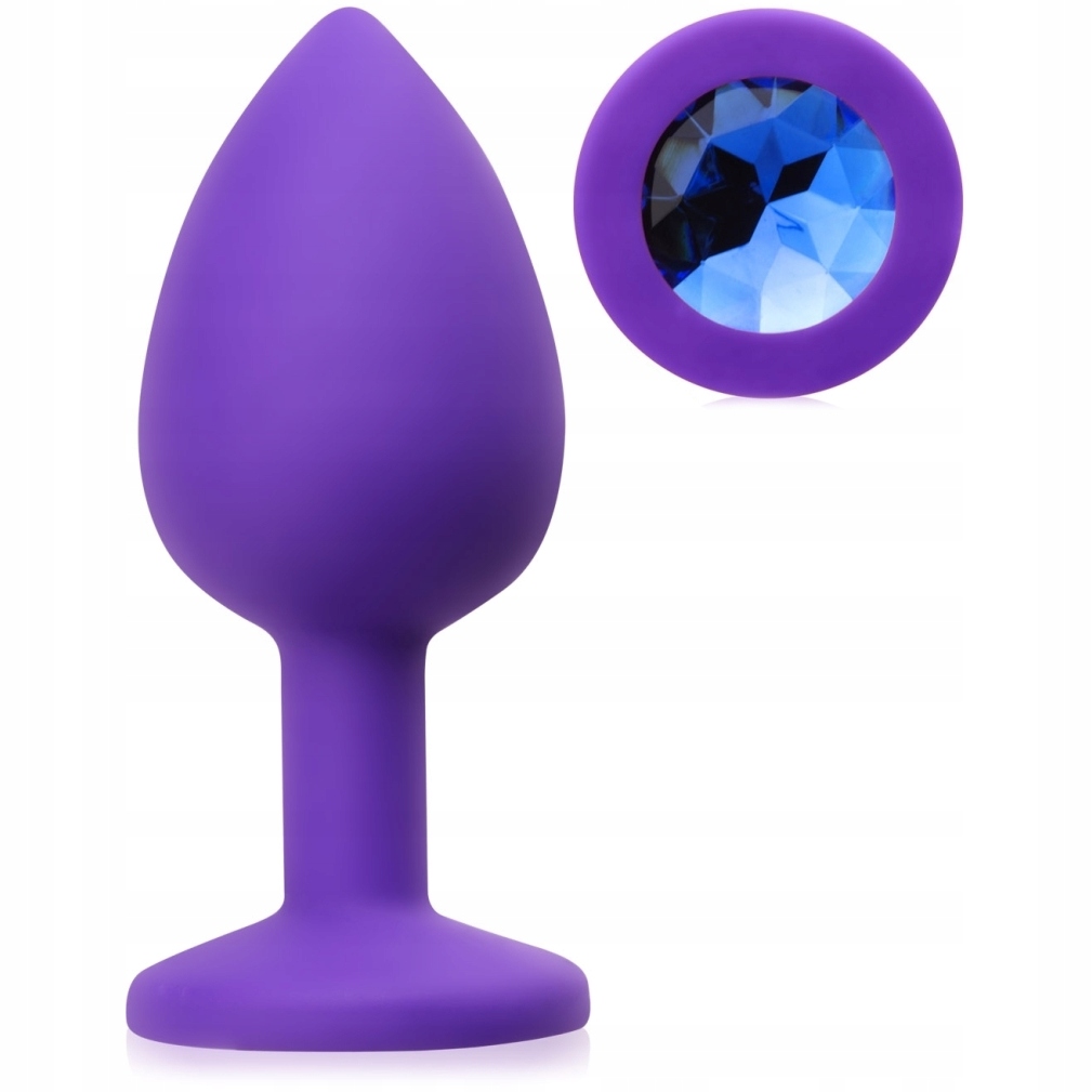 

Korek Analny Plug Z Kryształem Aksamitny Silikon