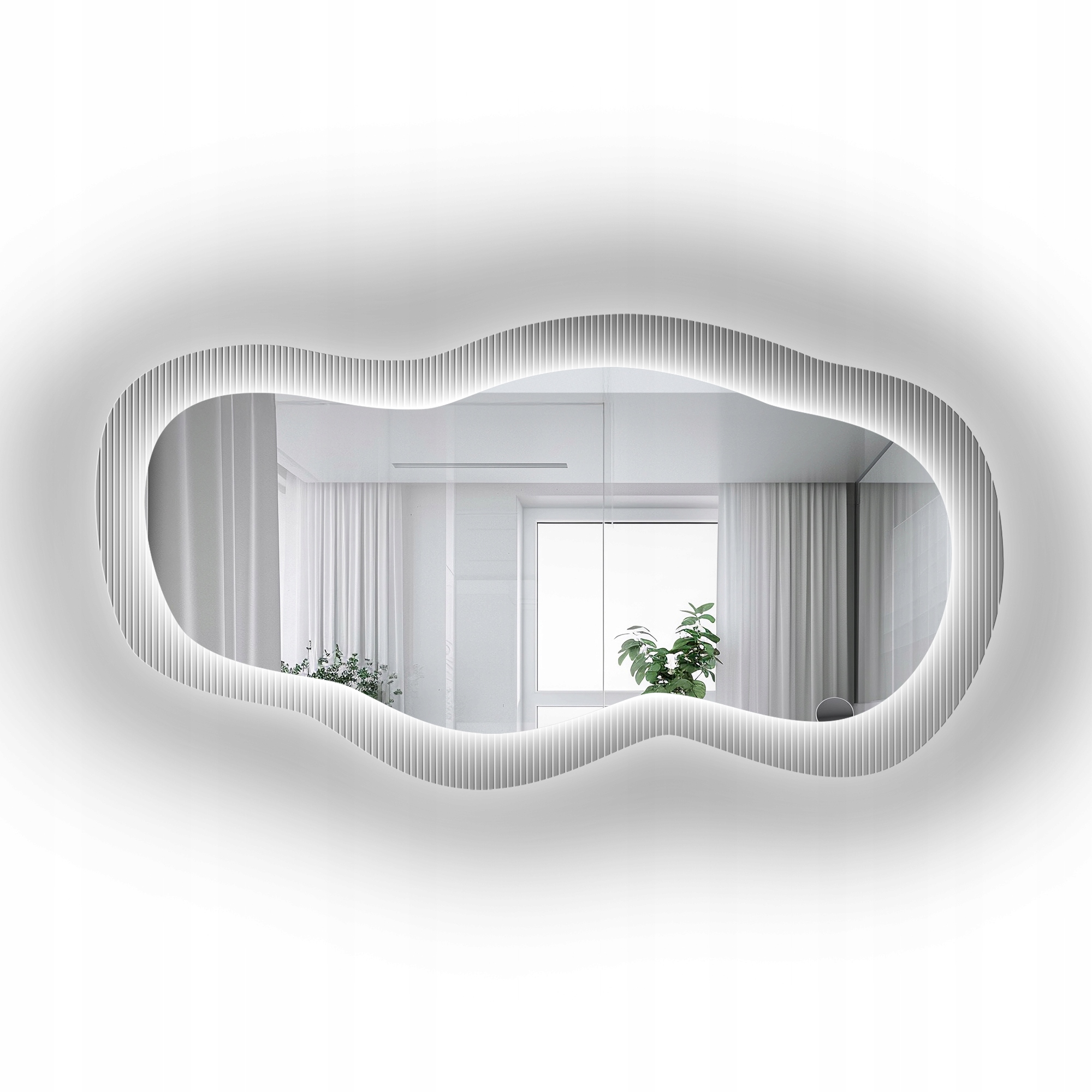 Zrcadlo na skle Luxora Glasori s Led podsvícením 100 x 52 cm