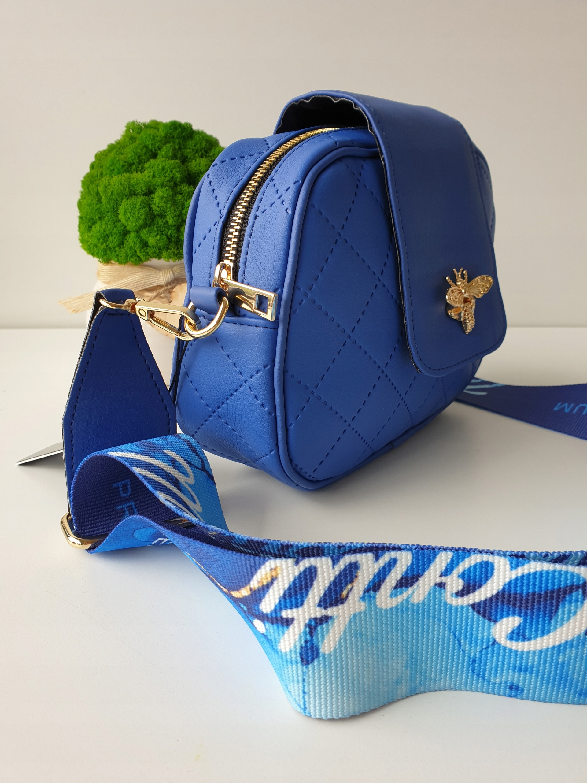 Torebka Massimo Contti listonoszka pikowana chaber Materiał dominujący skóra ekologiczna