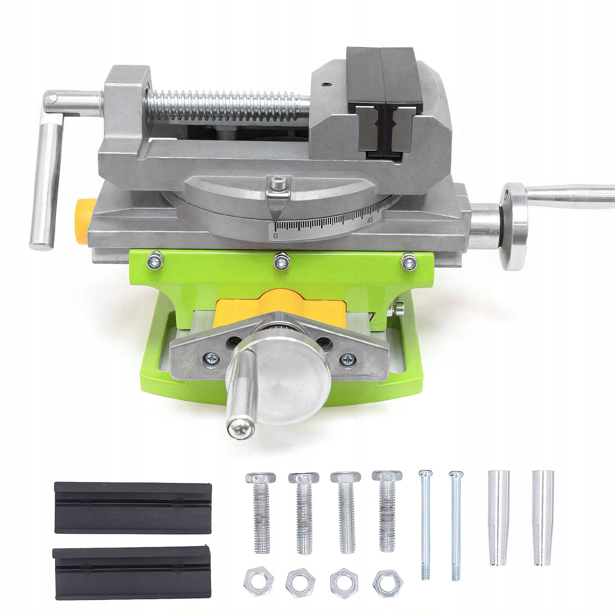 IMADŁO KRZYŻOWE Z ROTACJĄ DO WIERTARKI STOŁOWEJ PRECYZYJNE WIERCENIE FREZ