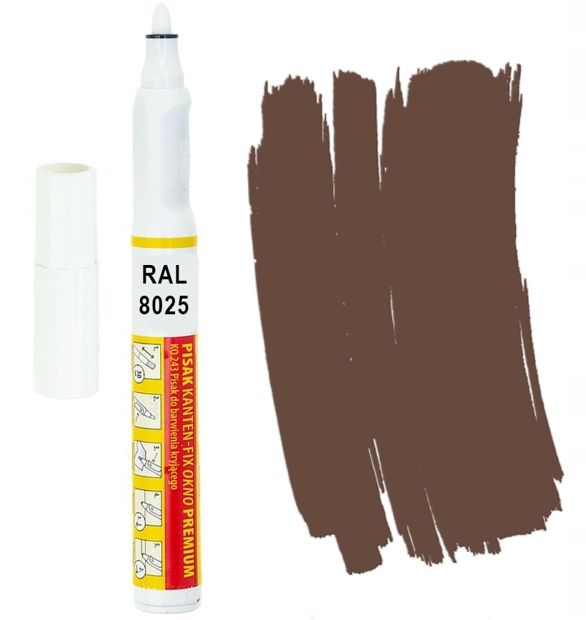 

Kanten Fix Ral 8025 brązowy blady Pisak retusz