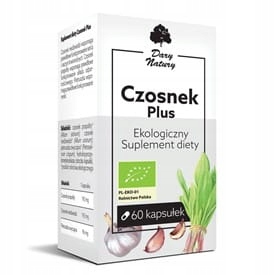 Czosnek Plus ekologiczny suplement diety 60 kapsuł