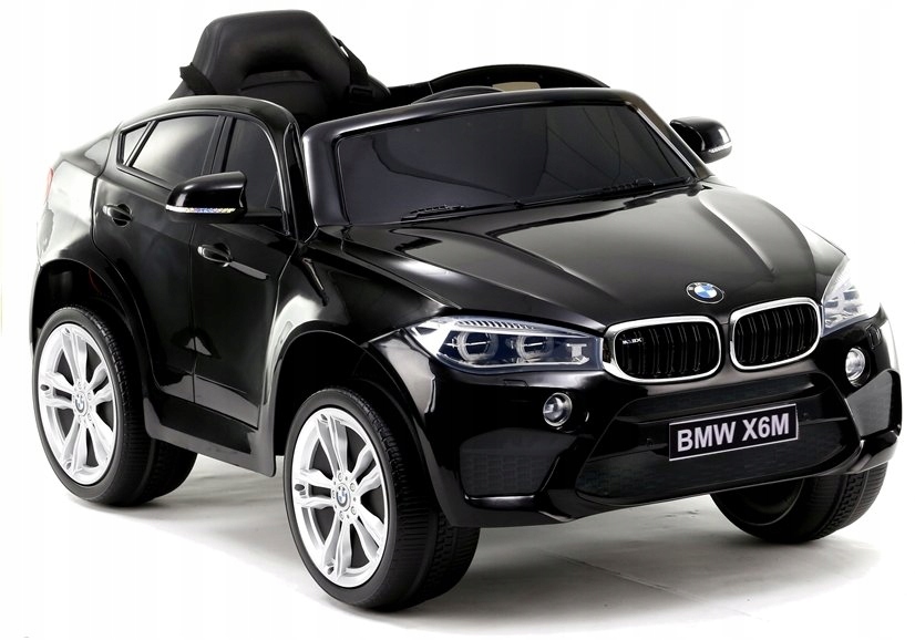Auto na Akumulator Bmw X6 Czarne Skóra, Eva