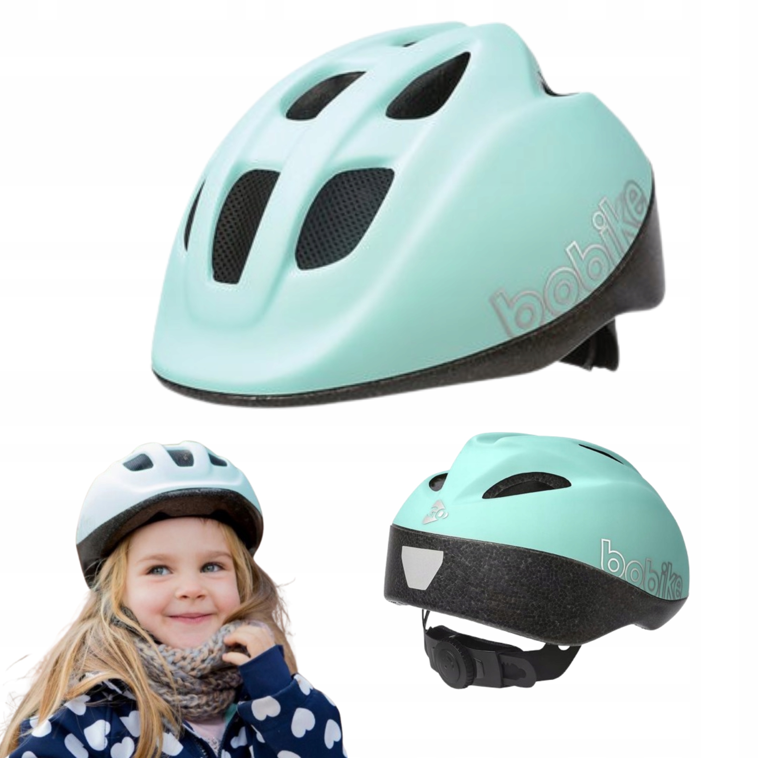 Bobike Kask ochronny Rowerowy dla dzieci Go Mint Xs 46-53 cm