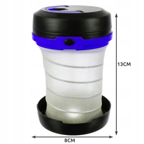 Lampa turystyczna składana 2w1- niebieska Kemping Marka Trizand