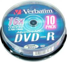 Verbatim Dvd-r 4.7 Gb 16x 10 sztuk (43521)