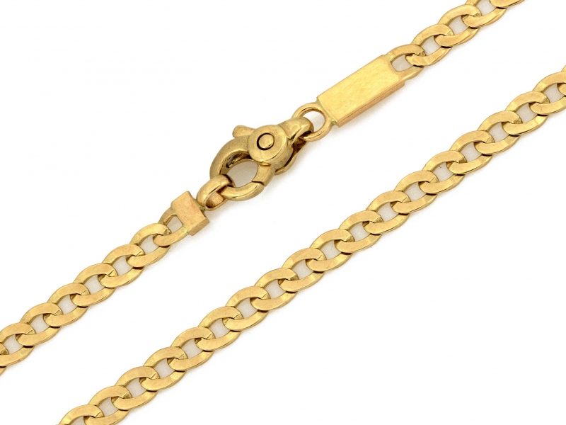 Zlatý řetízek 585 široký pancířový úplet, módní vzor jako dárek pro ni