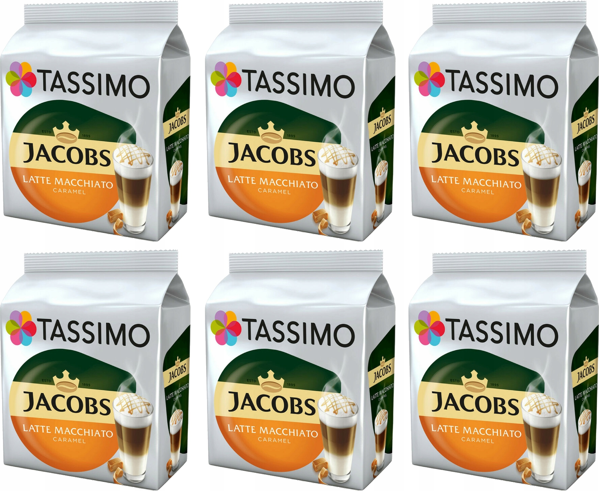 Kapsułki TASSIMO Jacobs Latte Macchiato CARAMEL 48 EAN (GTIN) 8711000504802