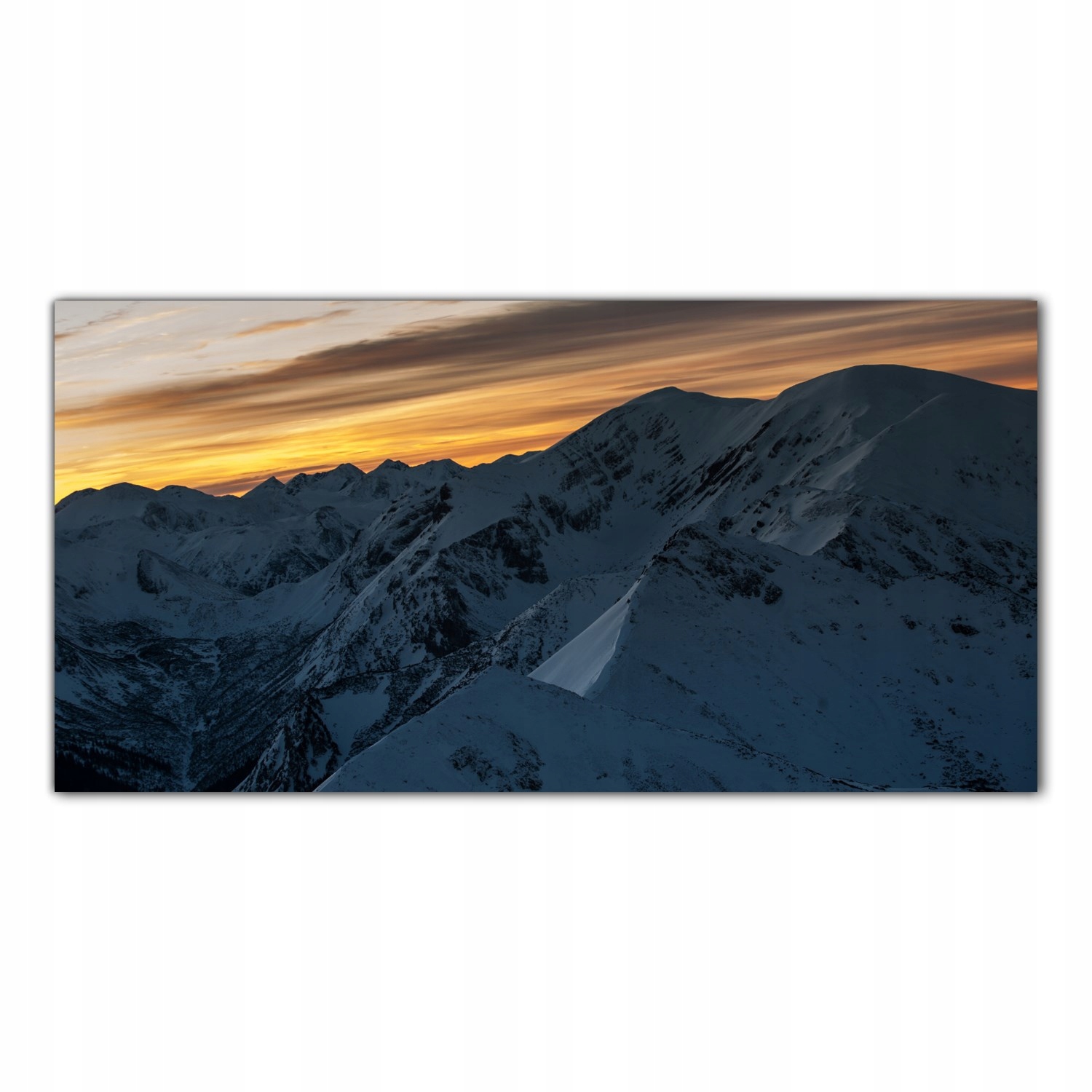 Hory Krajina 100x50 cm Tvrzené sklo lacobel