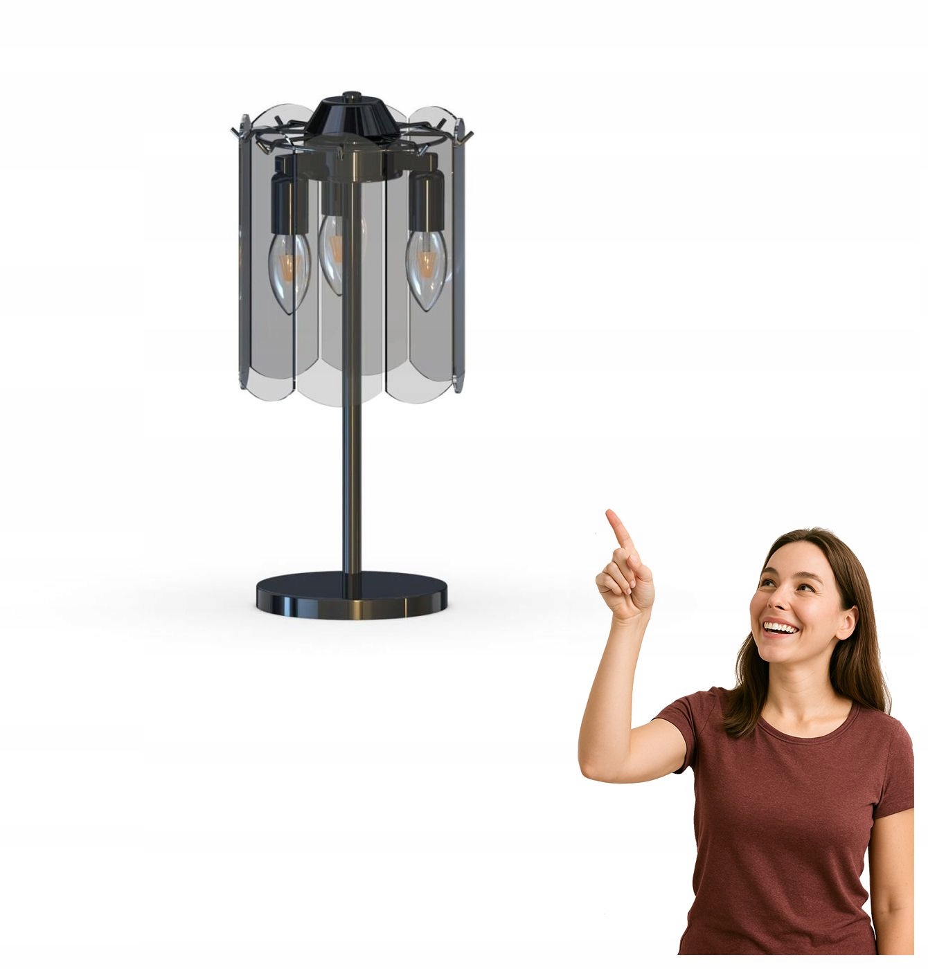 Stolová lampa Nira MT3523-3S-EBCN Zuma Line