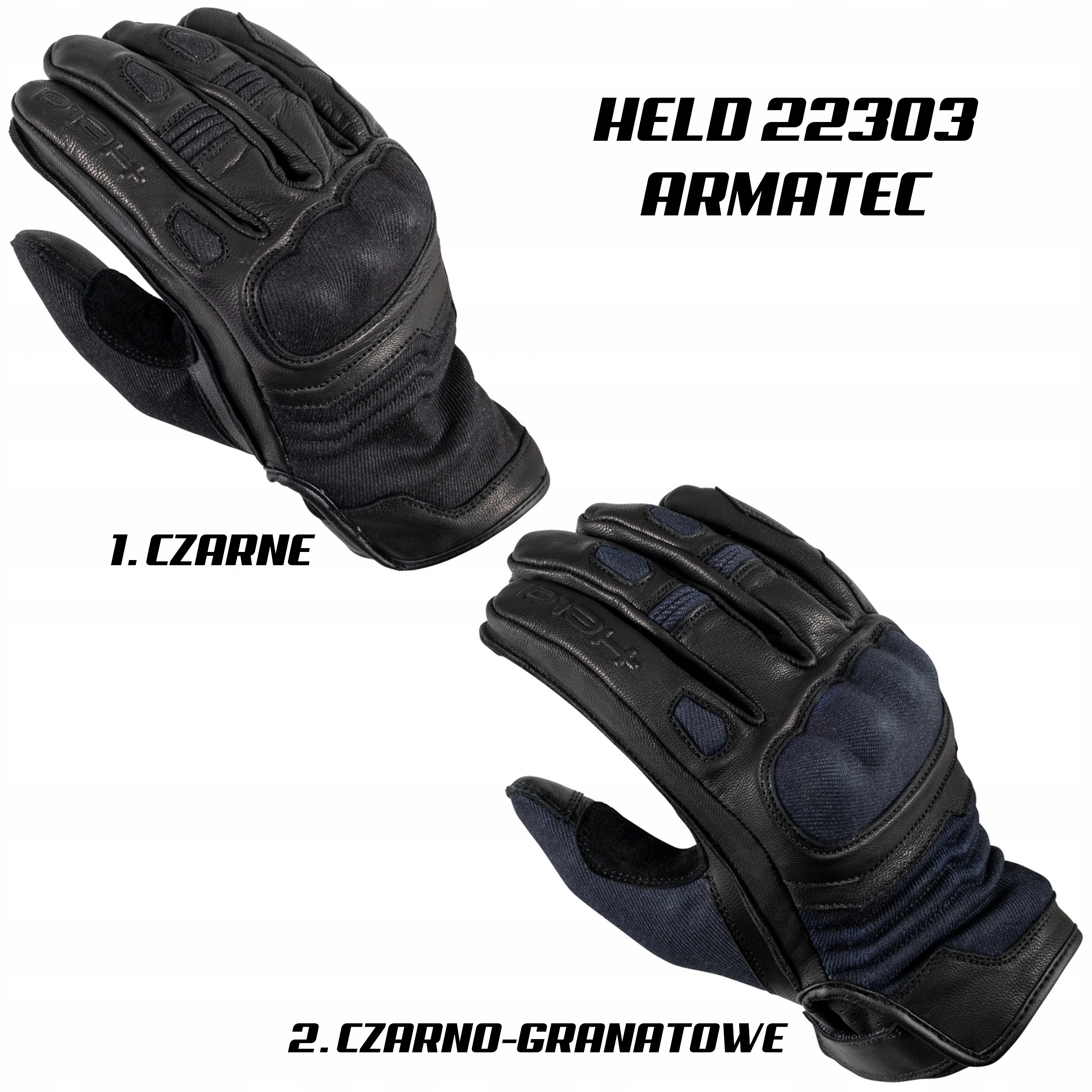 Held Motocyklové ochranné rukavice městské krátké pánské kožené na motorku