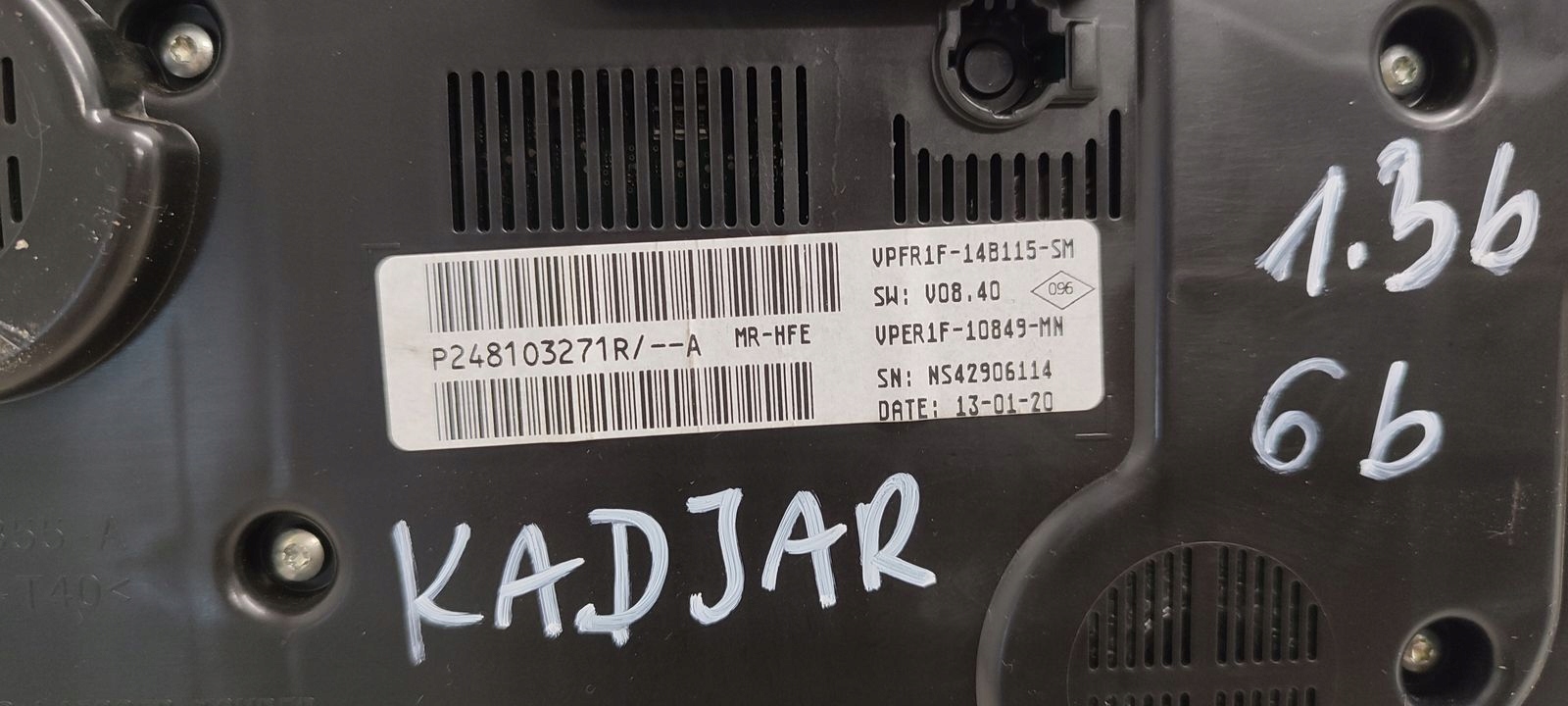 budíky Renault Kadjar 1,3 TCE