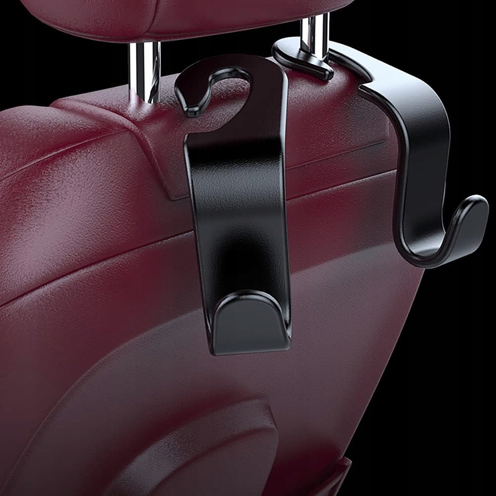 4x Wieszak Hak Haczyk Uchwyt Na Zagłówek Zakupy Do Fotela Samochodu Auta Stan opakowania oryginalne