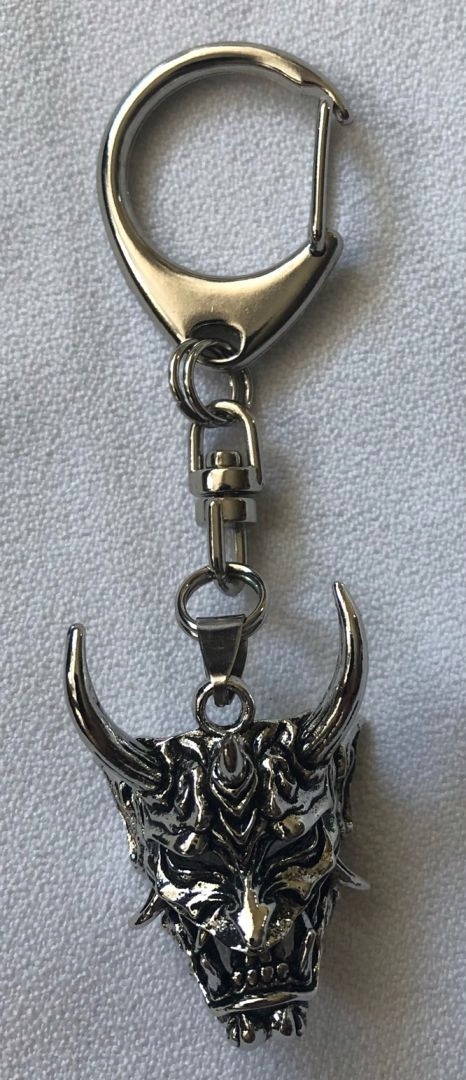 

Diabeł szatan z rogami maska zawieszka breloczek