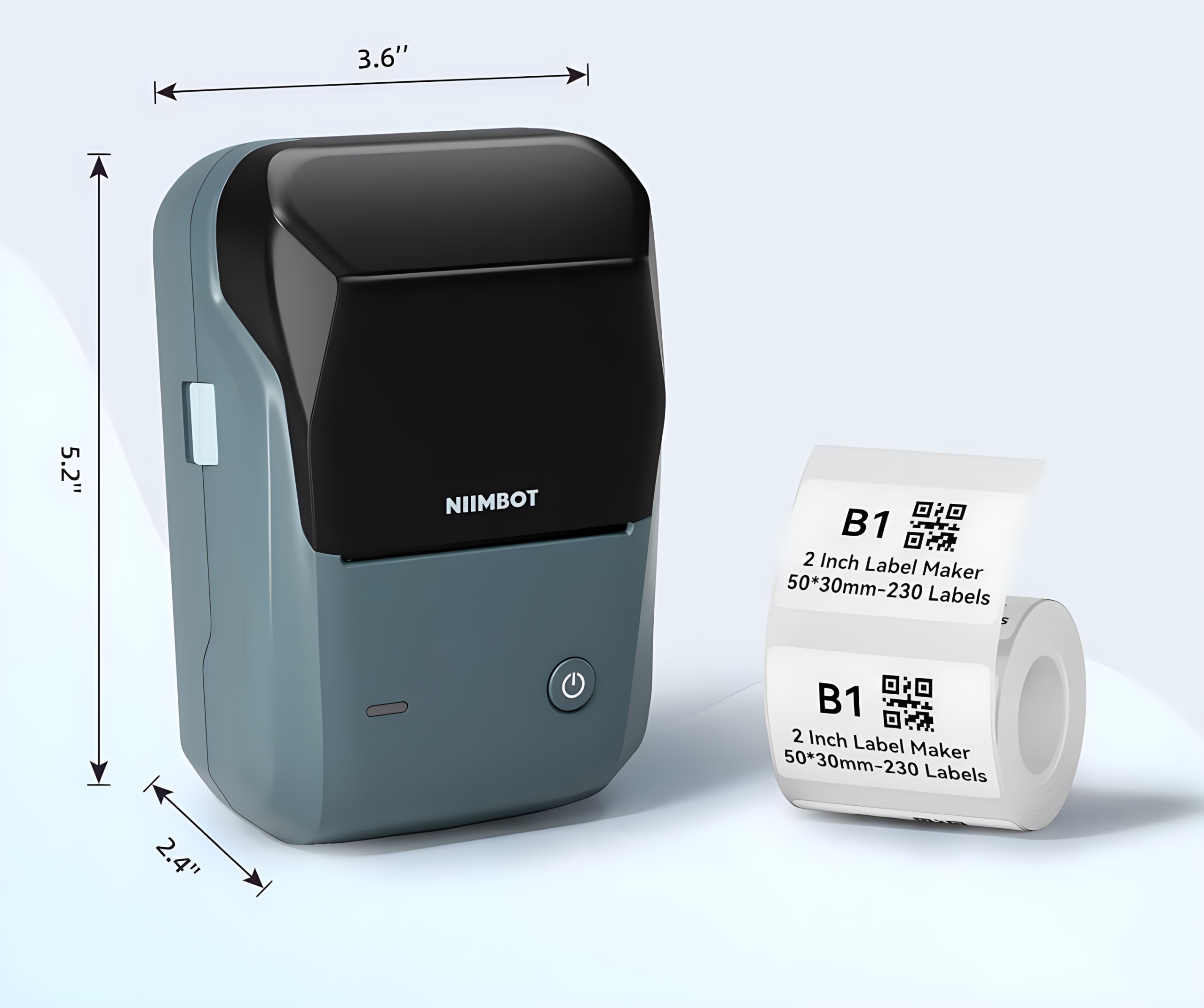 Mini drukarka etykiet NIMBOT B1 Bluetooth 20-50 mm +Taśma, iOS Android Producent bez marki