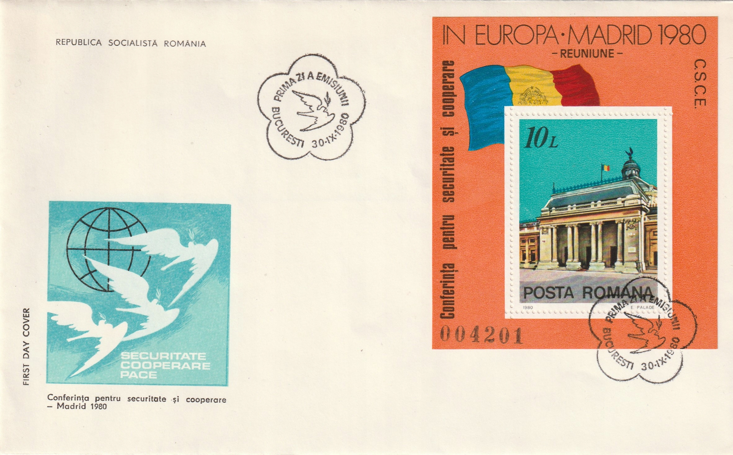A 493. Rumunia - FDC 1980.rok