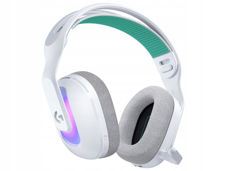 Bezdrôtové slúchadlá s mikrofónom Logitech G522 Lightspeed , náhlavné, biela