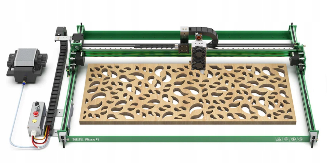 Laserový Plotr Vyřezávač Cnc Gravírování Neje 4 Max E80 70x46 cm 24W/80W