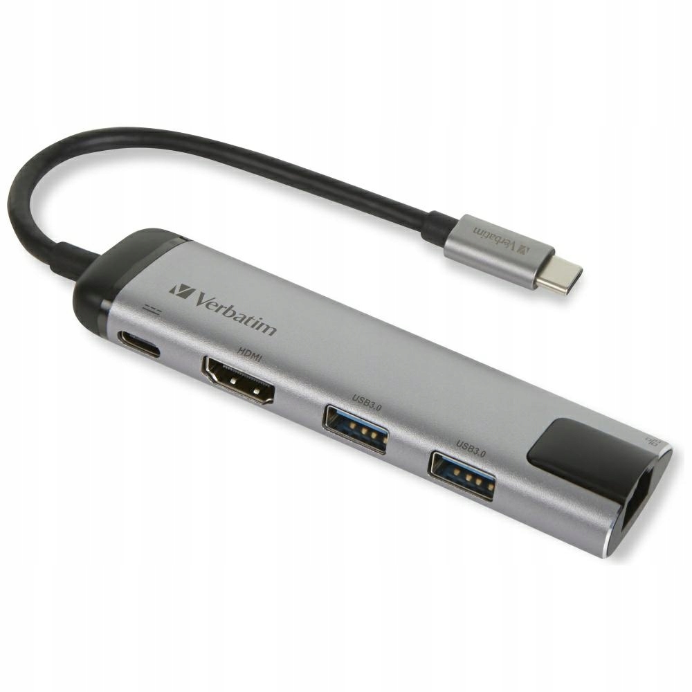 Adaptér Verbatim Hliníkový Usb-c na Usb-c/usb-a/hdmi Hub