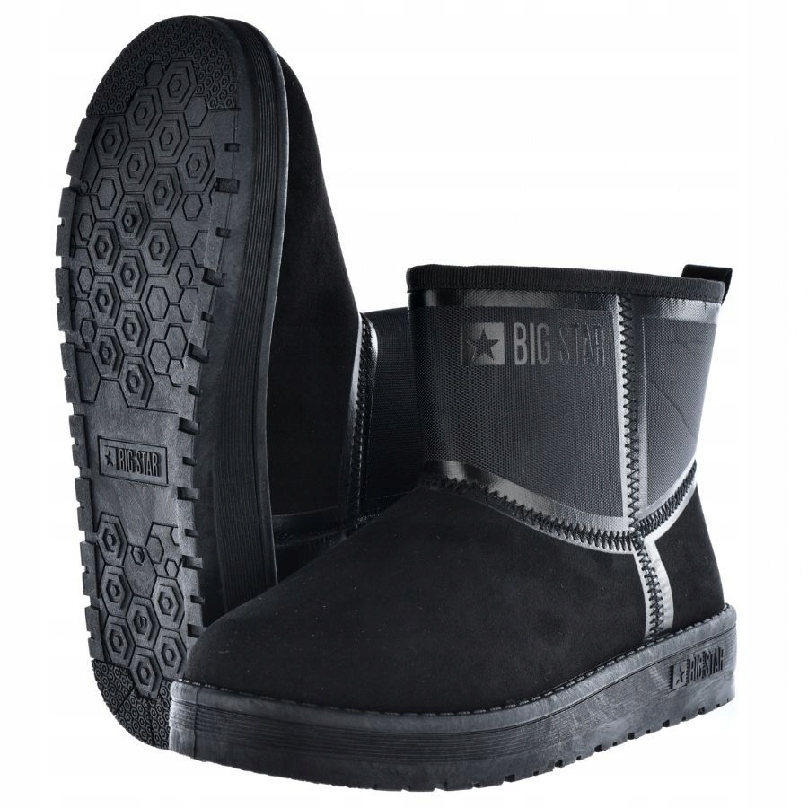 BUTY DAMSKIE ZIMOWE BIG STAR ŚNIEGOWCE OCIEPLANE Materiał wkładki inny
