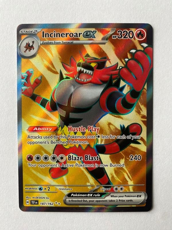 Karta Pokemon: Incineroar ex (TEF 187) / Temporal Forces