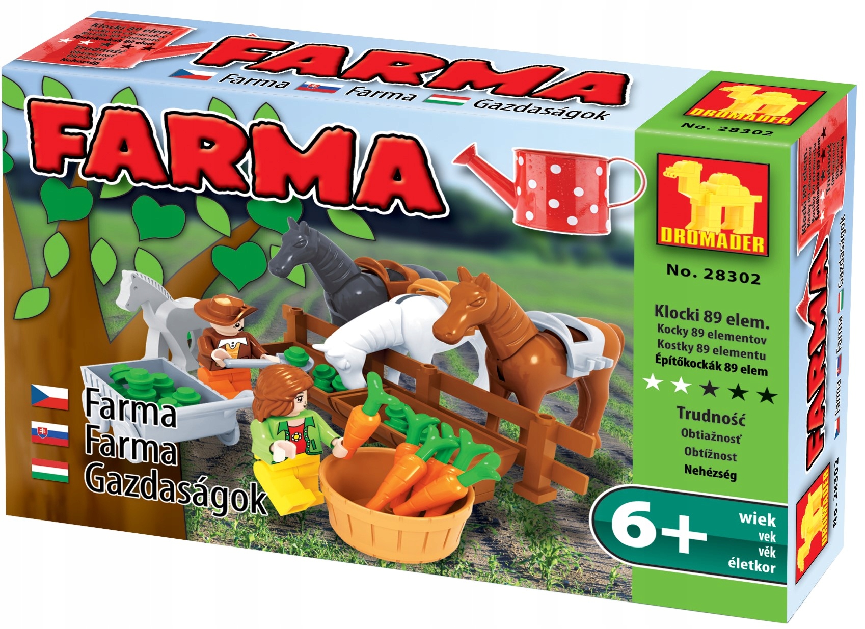 klocki DROMADER 28302 FARMA zagroda konii 89 kl.