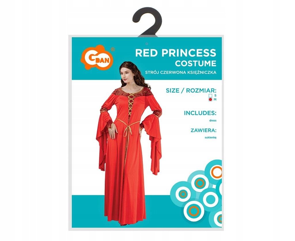 Kostým pro dospělé Princezna červená vel M