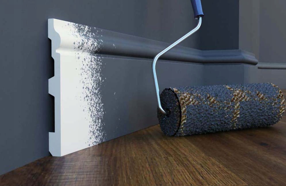 LISTWA biała PRZYPODŁOGOWA PRO-107 Creativa. Cokół Wysokość 80 mm