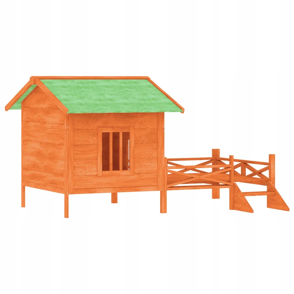 Levně Ohrada pro psa Lite Borovicové dřevo 159x120x88,5cm Hnědá/Zelená