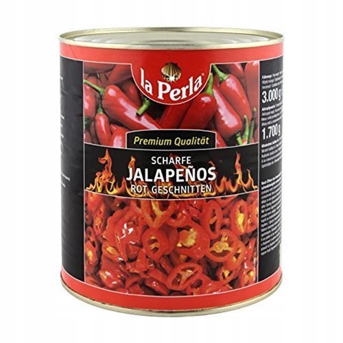 Levně Paprika jalapeno 2,9 kg krájená červená
