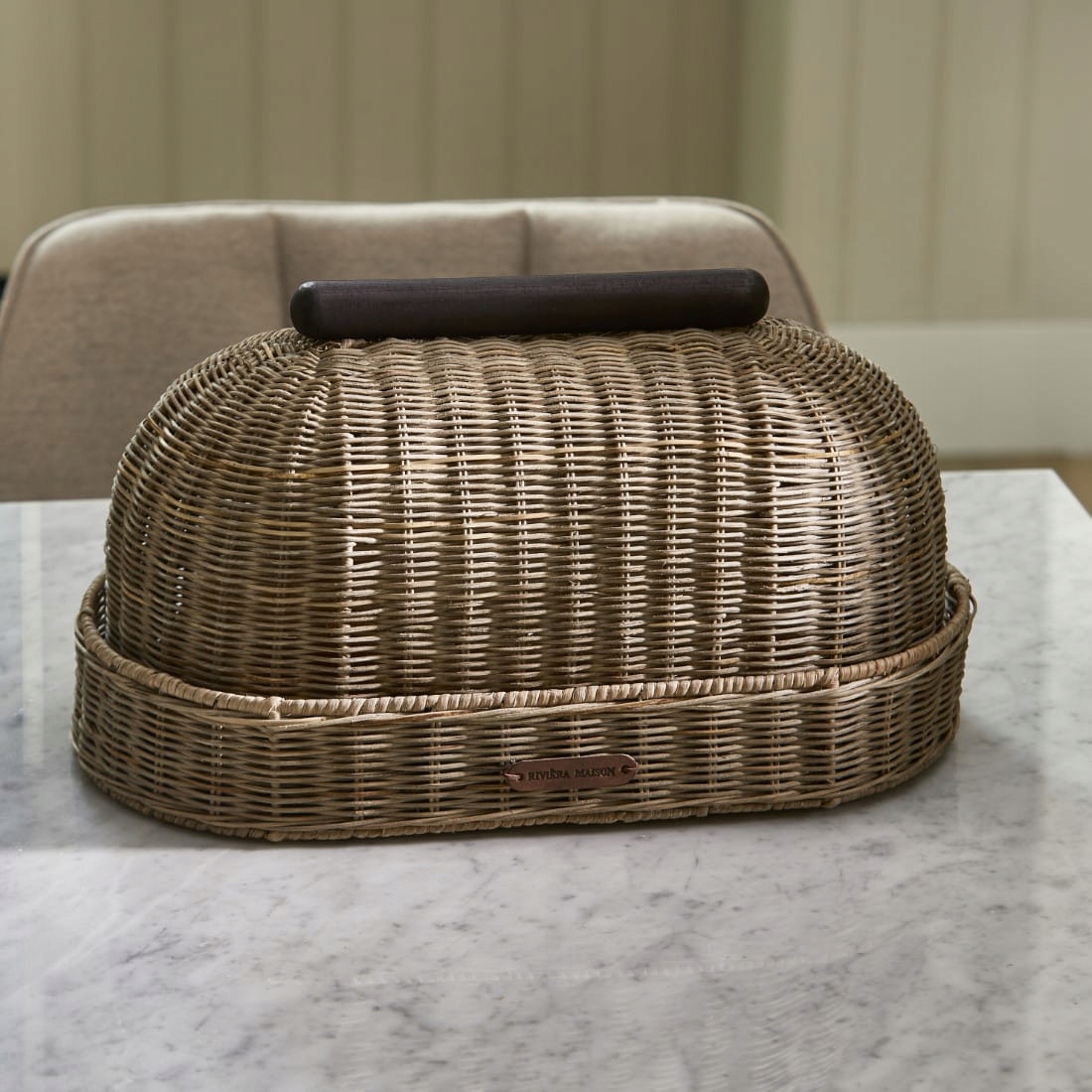 Ratanový chlebník Rustic Rattan Catania Riviera Maison Zásobník na Pečivo
