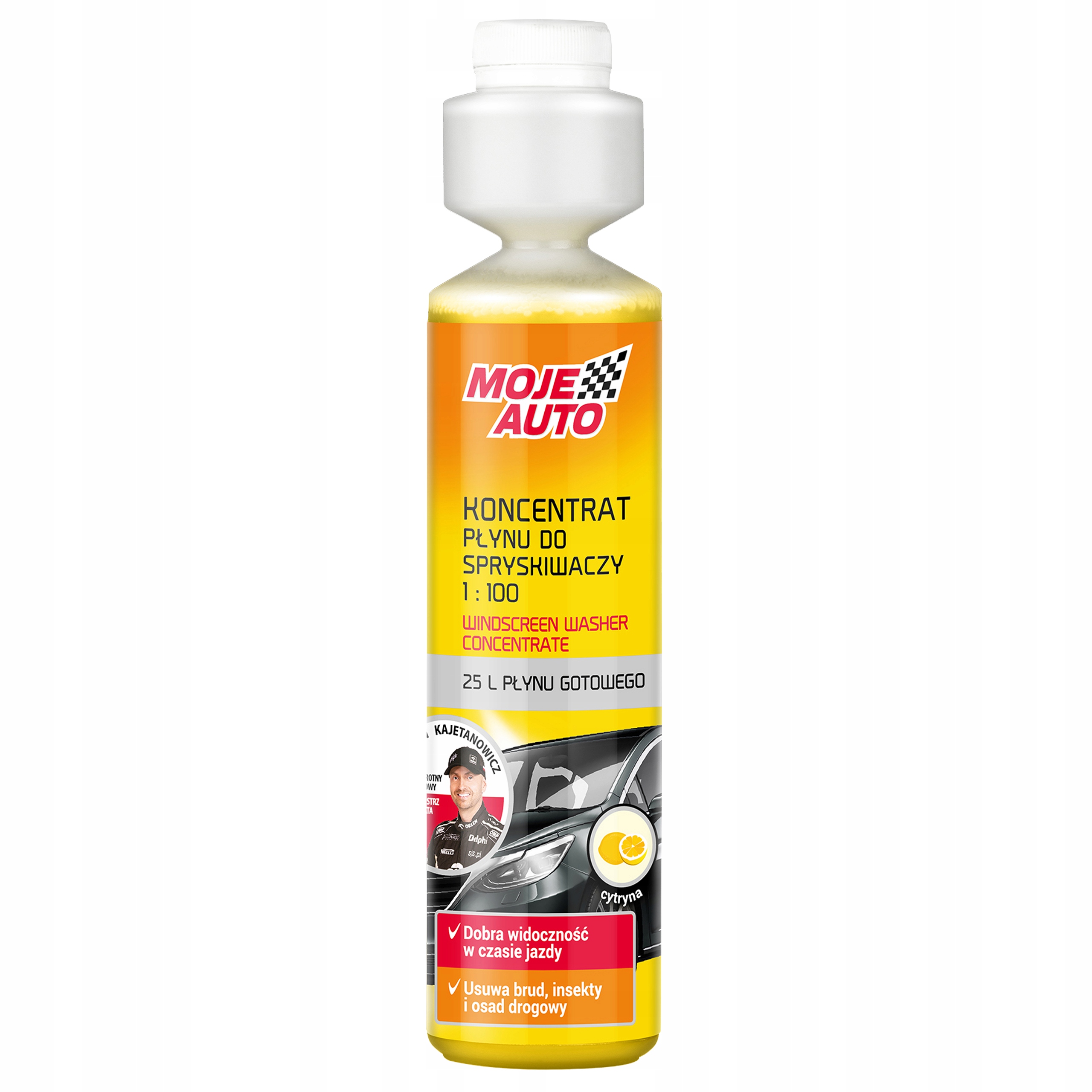 Koncentrat płynu do spryskiwaczy Letni Cytryna 250ml 25L płynu Moje Auto