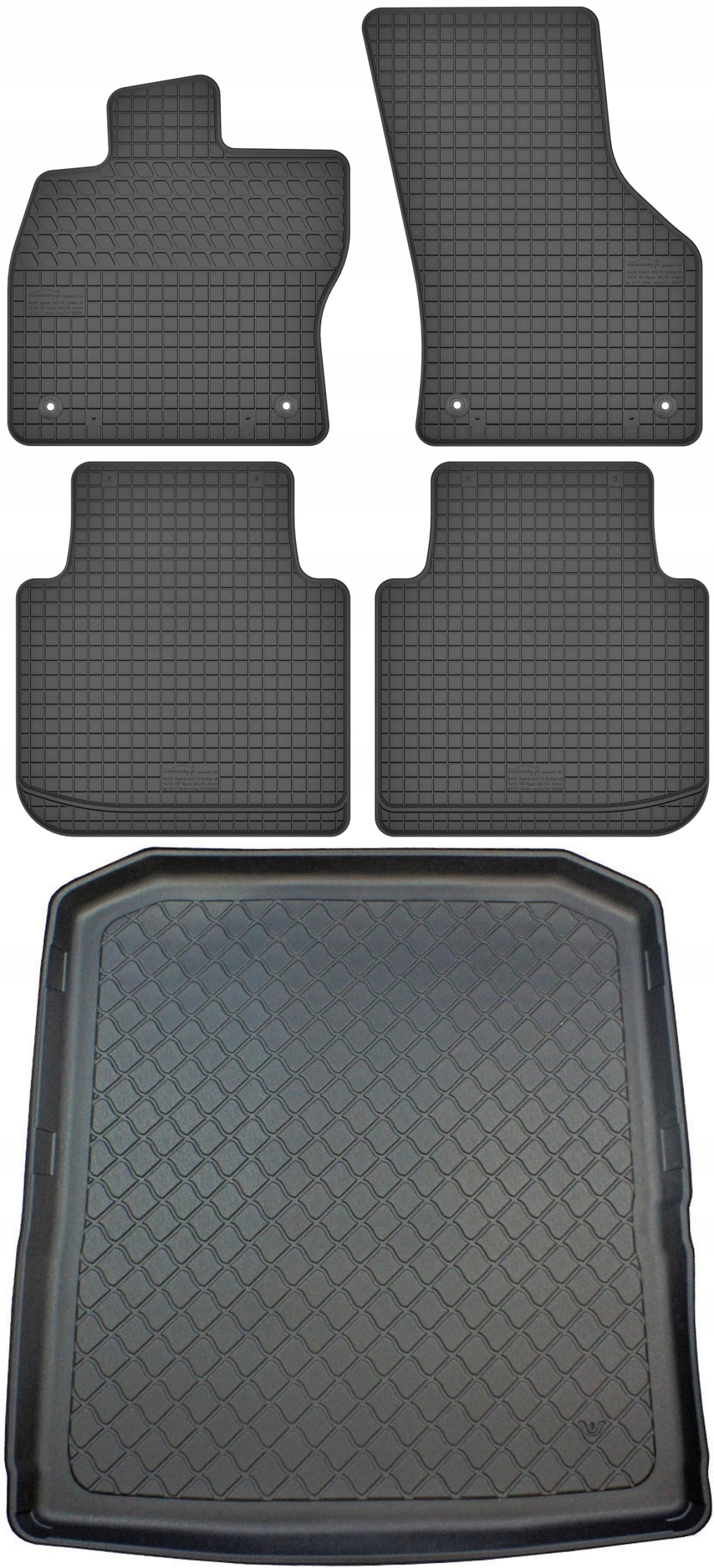 

Skoda Superb III Kombi 3V 2015- Dywaniki z matą