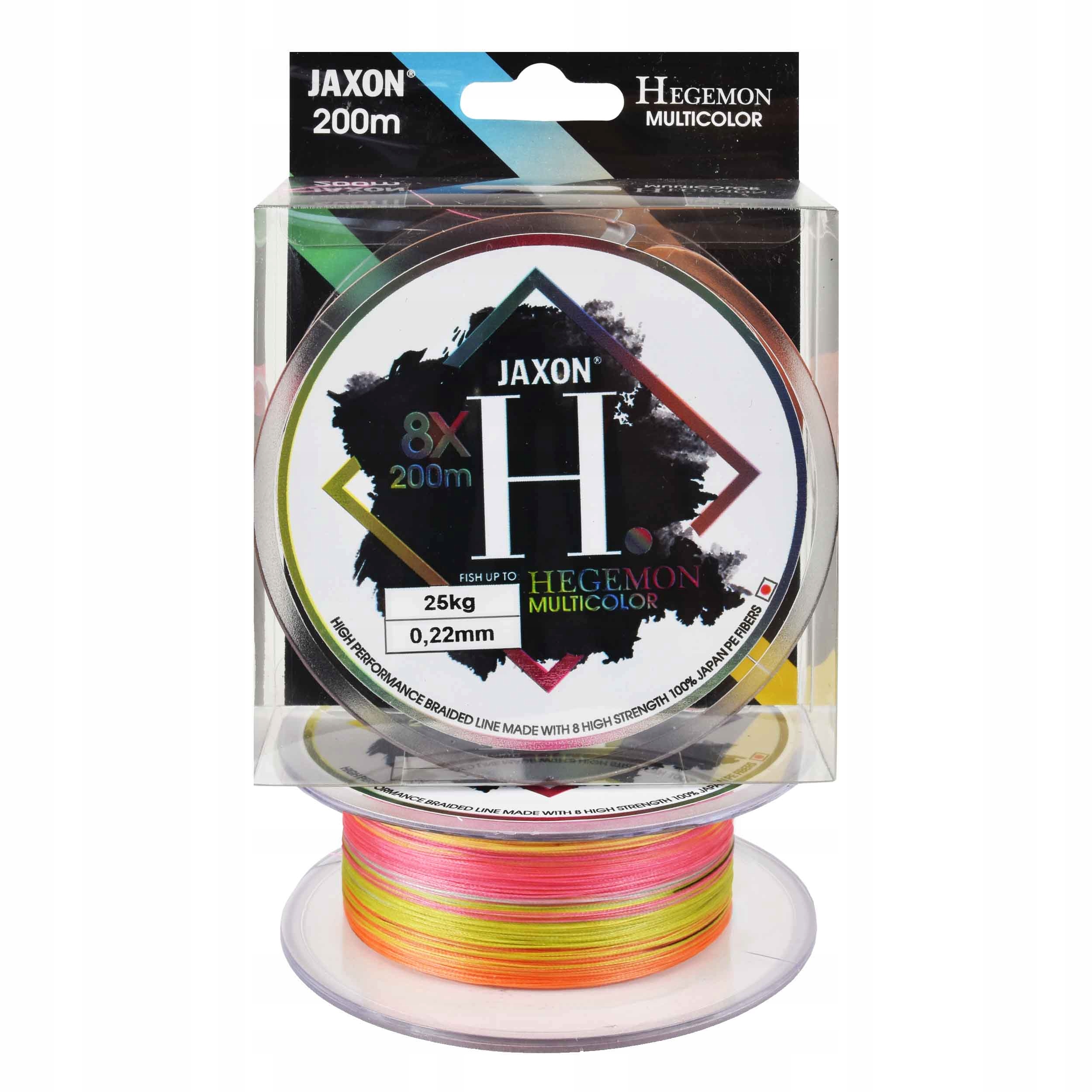Plecionka morska Hegemon 8X Multicolor 0.22mm 200m 25kg 1szt.