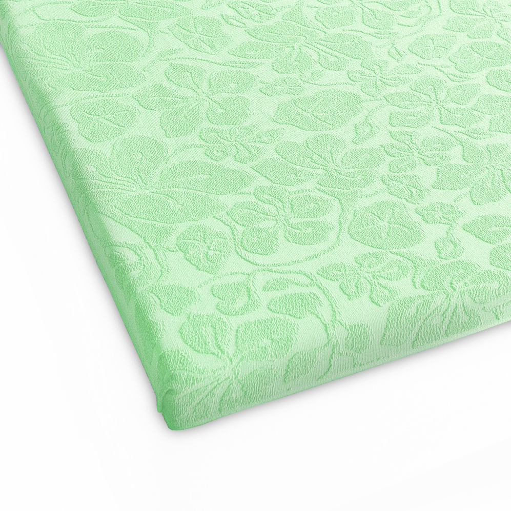 Froté prostěradlo bez gumičky Tulipán 150x205 jasmínové