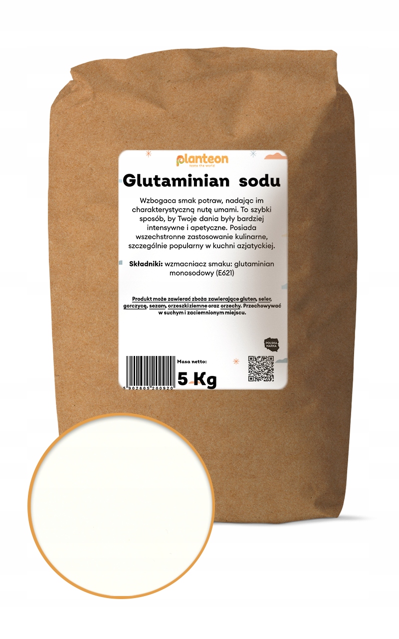 Glutaminian sodu 5kg msg monosodowy e621 przyprawa azjatycka