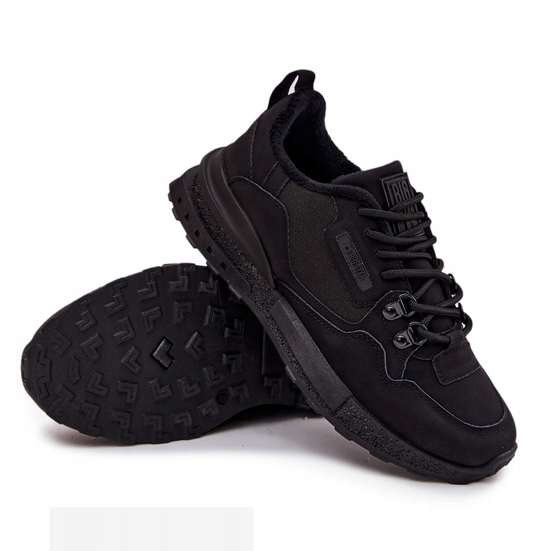 Pánské Zateplené Sportovní Boty Big Star SS174411 Hi-poly Systém Černé 40