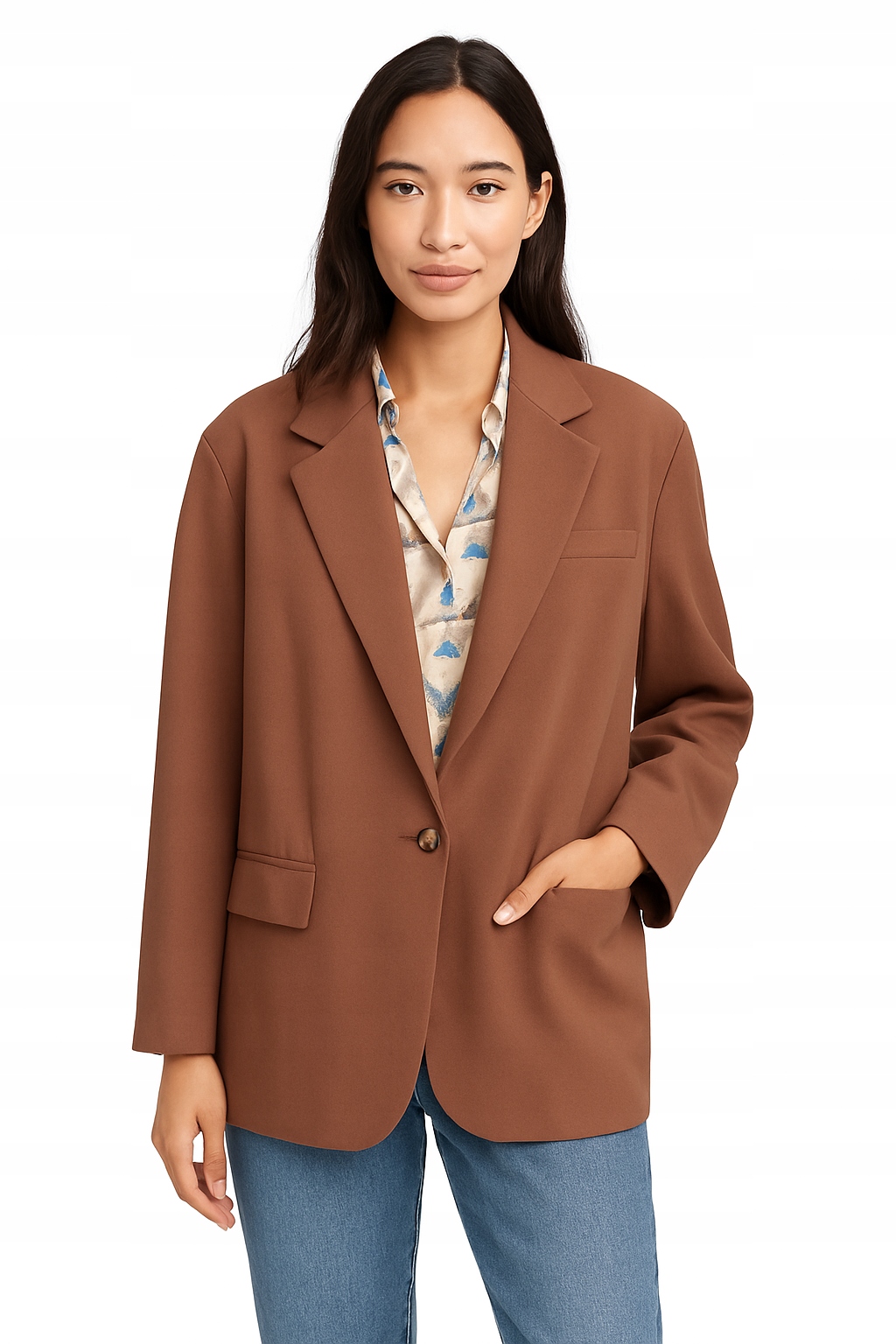 Dámská Čokoláda oversize Sako