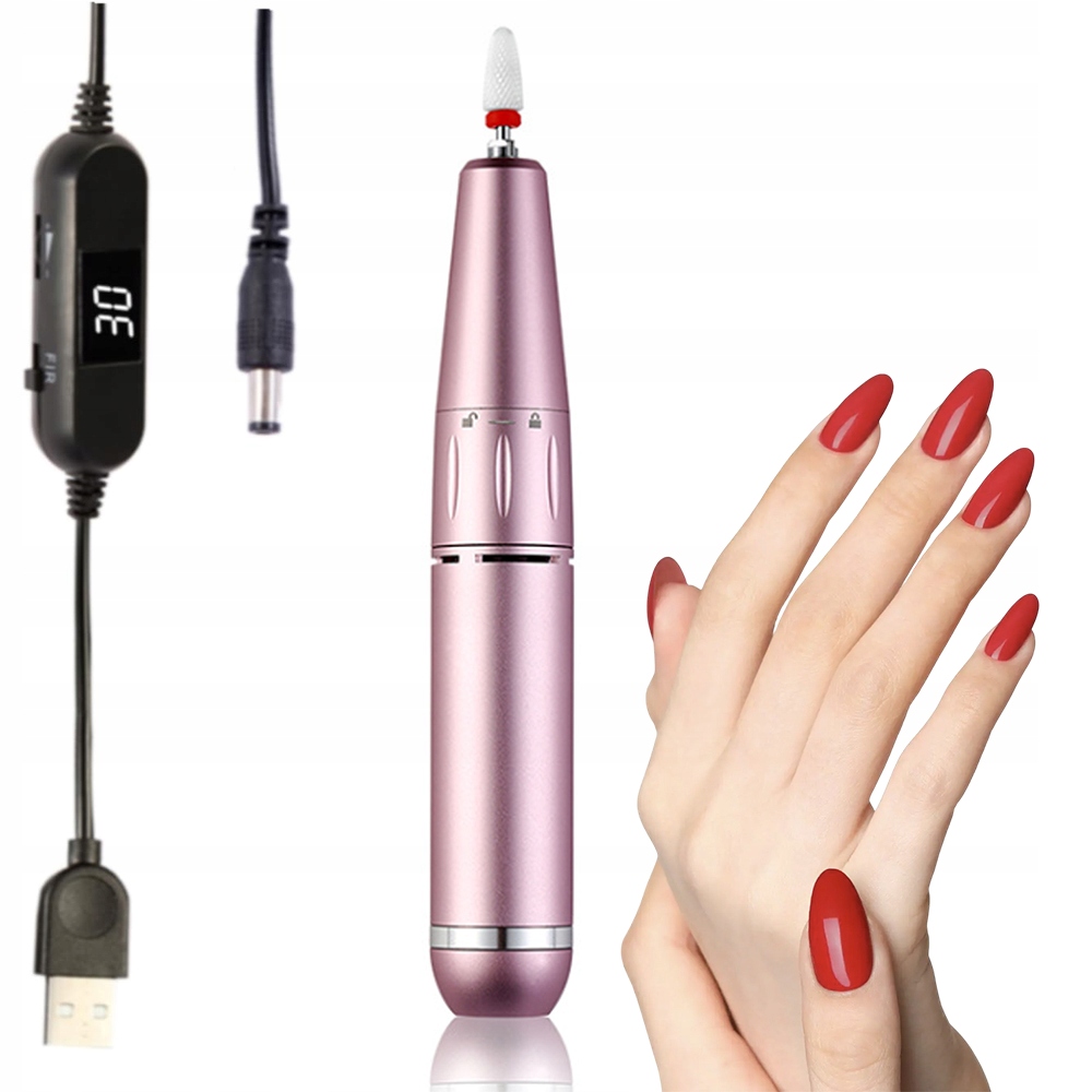 Bruska Vrtačka Na Nehty Manikúra Kompaktní Přenosná Elektrická