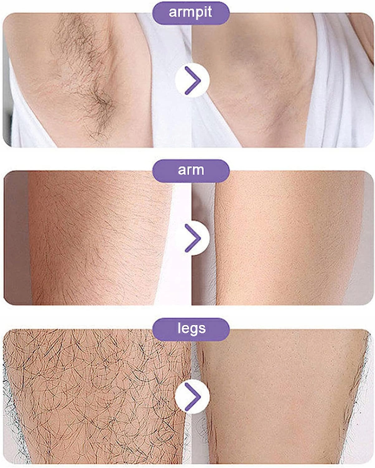 BEZBOLESNY DEPILATOR DEPILACJA WŁOSÓW ZŁUSZCZAJĄCA Marka bez marki