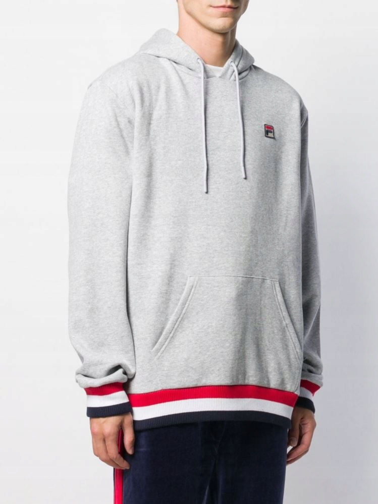 Mikina Fila Pánská Caro Overhead Hoodie 684569-A012 Velikost S