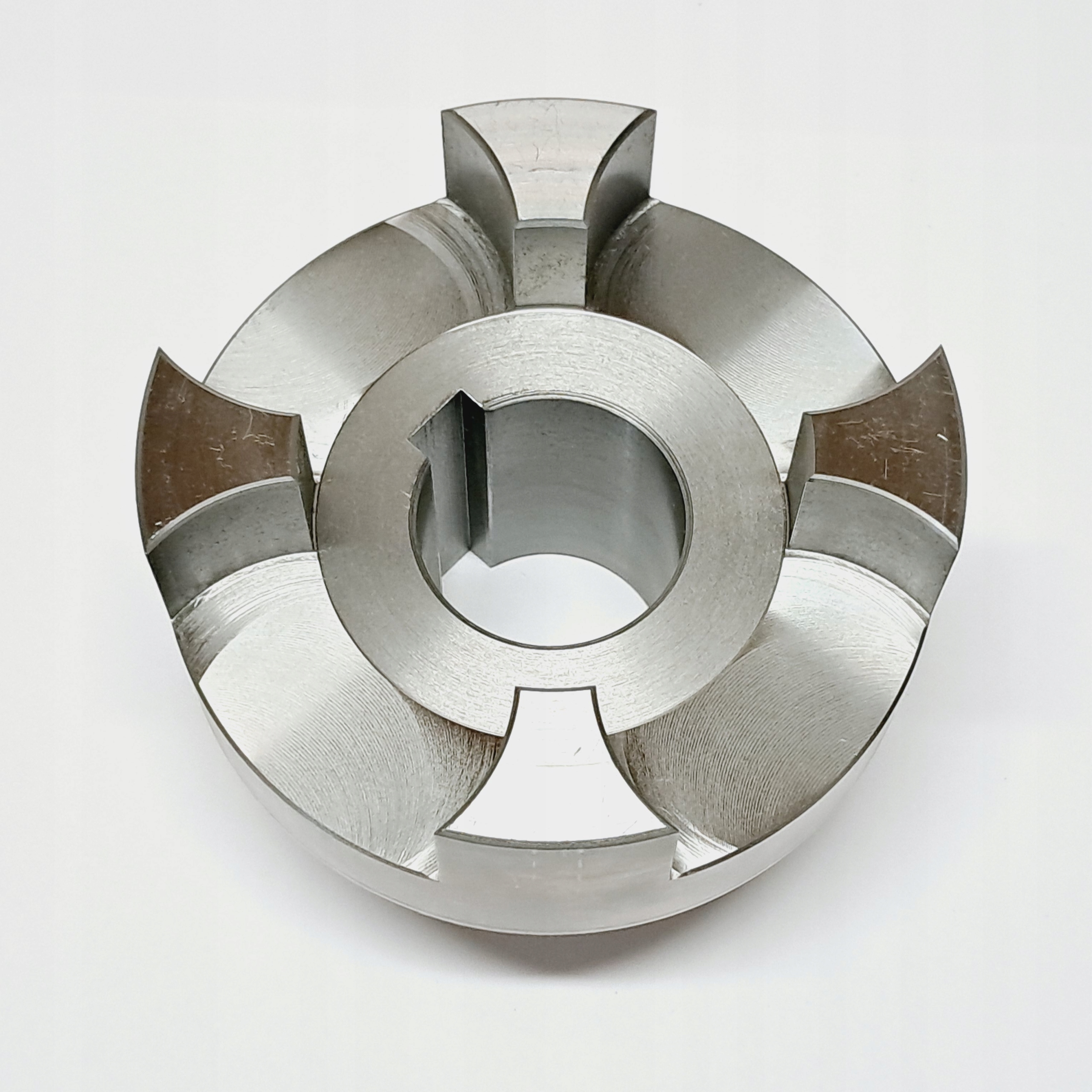 Spojka průměru 120 mm s otvorem fi42 w12 polovina fi120 L160