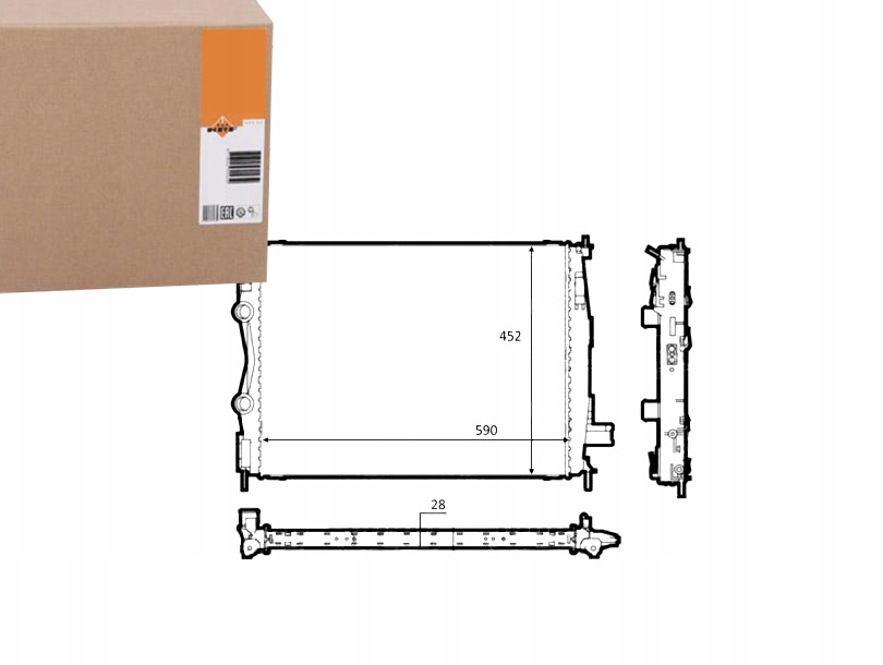 NRF CHŁODNICA SILNIKA NRF, 58540