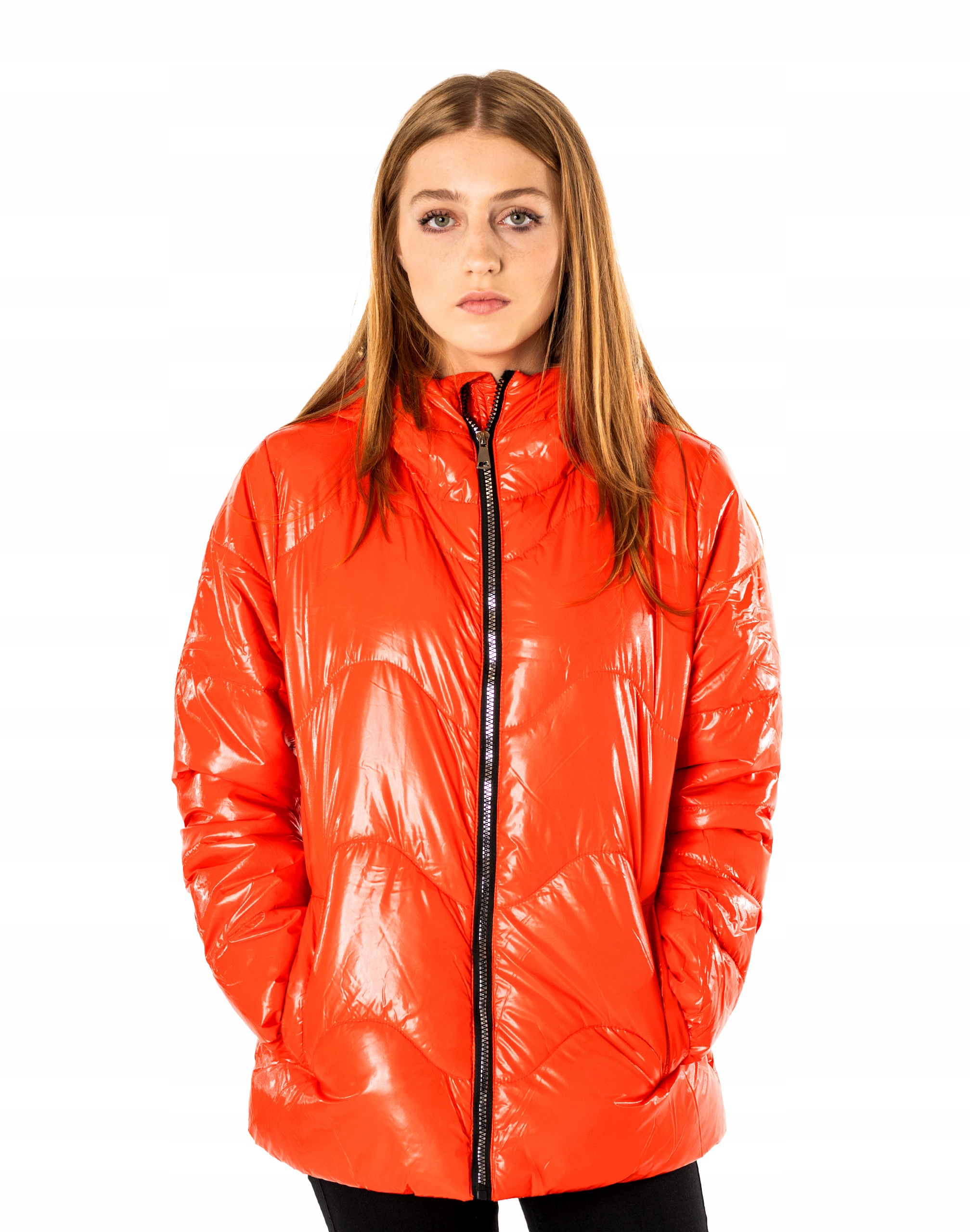 Teplá dámská zateplená bunda na zimu 36023-4 XXL