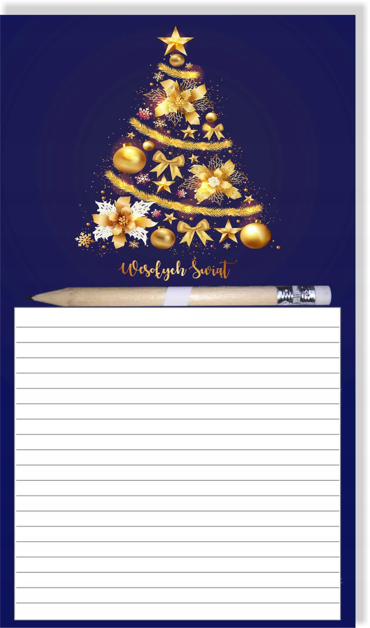 NOTES Z MAGNESEM ŚWIĄTECZNY PREZENT MIKOŁAJ 1szt