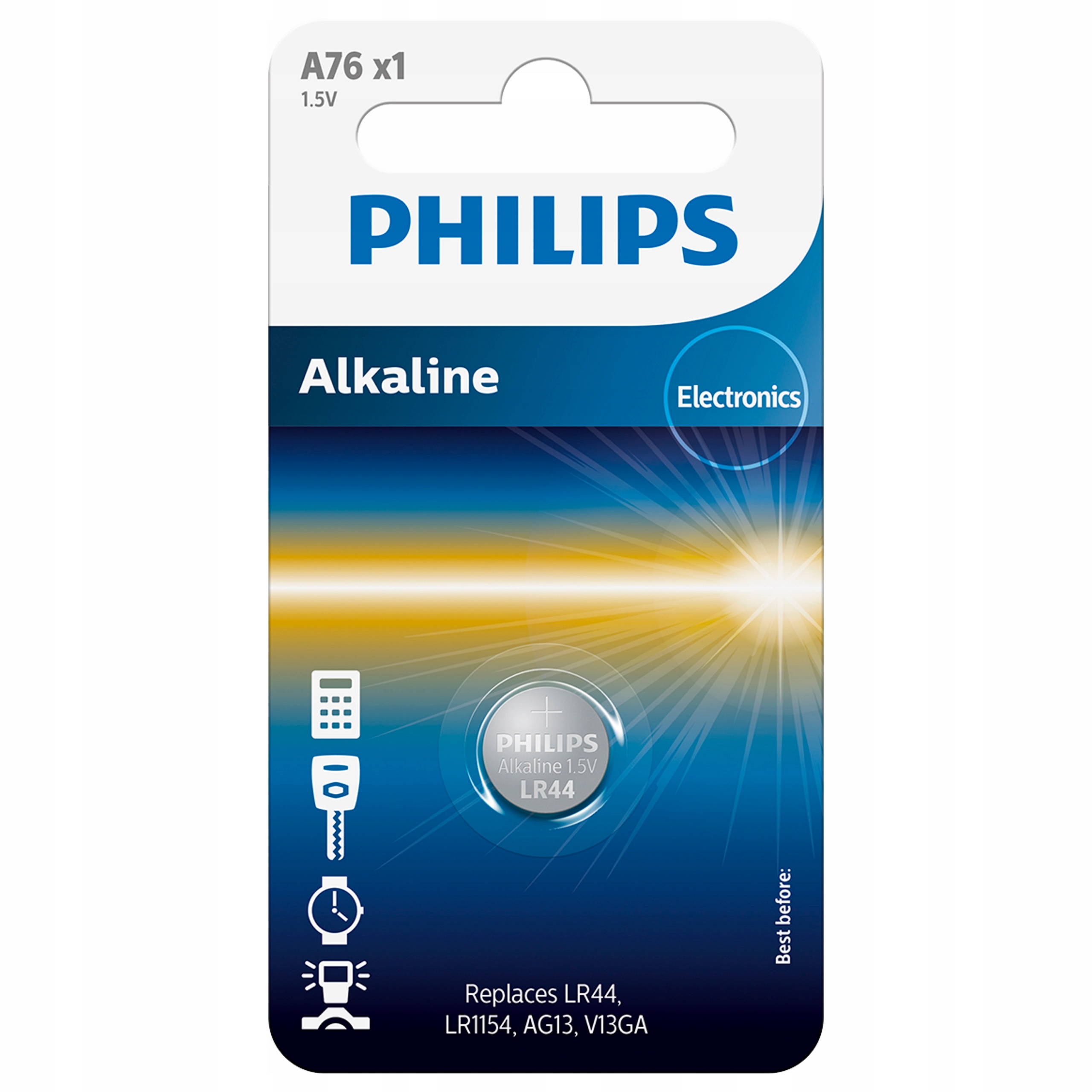 

Philips Bateria LR44 A76 AG13 LR1154 Alkaliczna