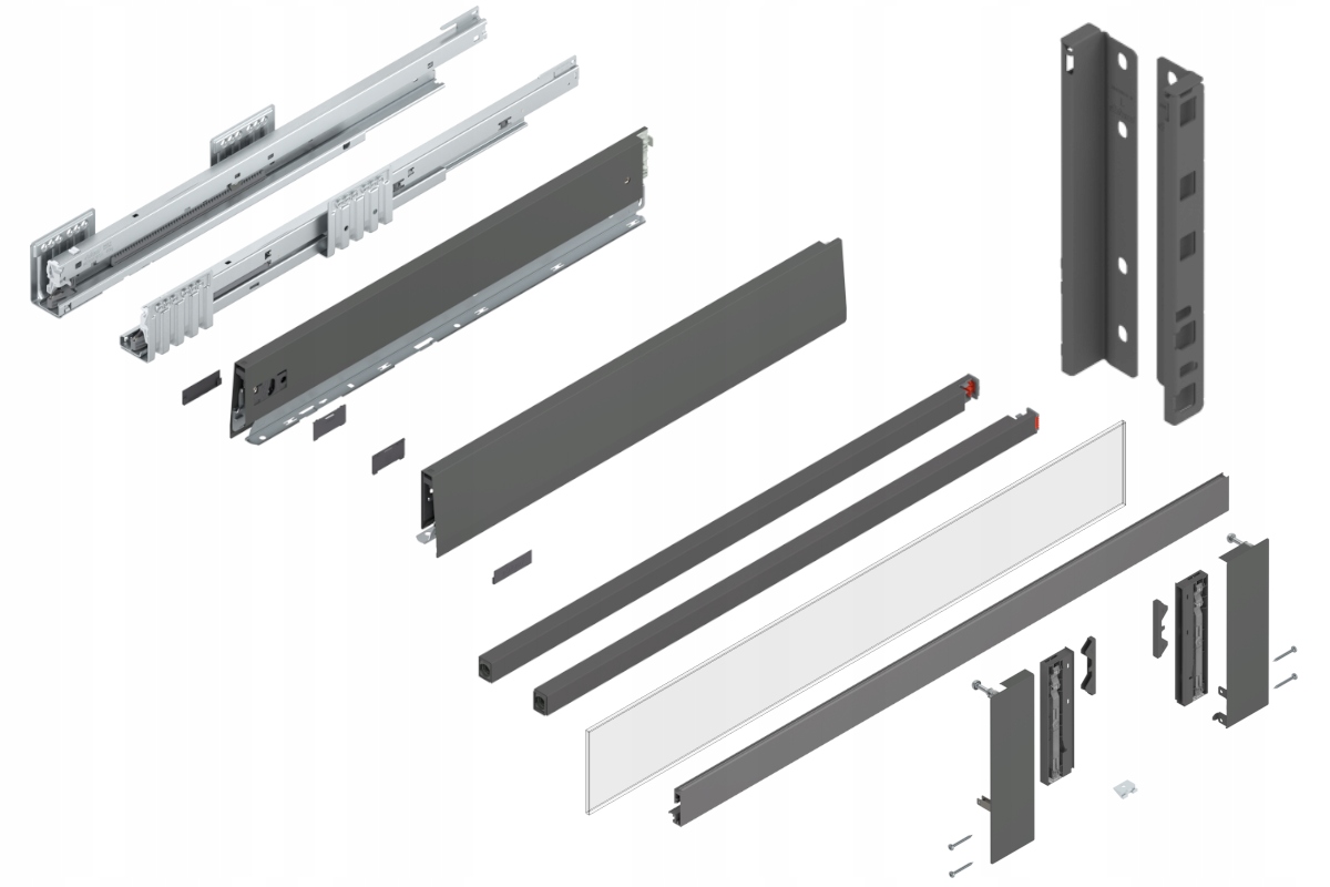 Blum Šuplík Merivobox 600 Vysoká E vnitřní Antr 40 kg