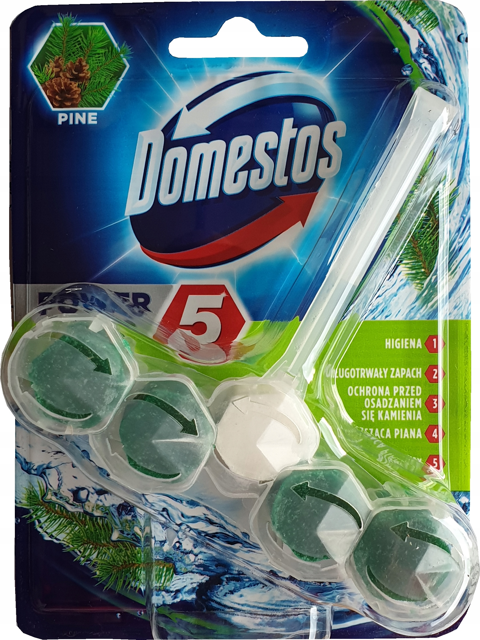 

Domestos Power 5 Pine kostka toaletowa 55g